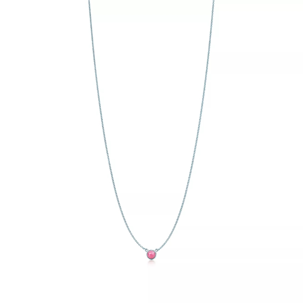 Tiffany & Co Rhodonite Cabochon Pendant